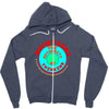 question your thinking flowy crop Zipper Hoodie