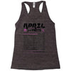 April Girl Facts Taurus Racerback Tank