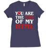 i love css  you are the css of my html heart heart Ladies Fitted T-Shirt