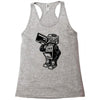 dance robot music old Racerback Tank