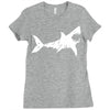 shark 'bite me' Ladies Fitted T-Shirt