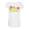 pizza is my valentine 2 Maternity Scoop Neck T-shirt