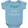 not a dirty word Baby Onesie