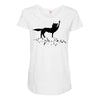the coolest wolf moment ever Maternity Scoop Neck T-shirt