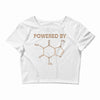 Powered By Caffeine Molecule Crop Top