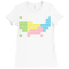 periodic table of america Ladies Fitted T-Shirt
