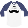 big stache 3/4 Sleeve Shirt