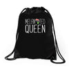melanated queen Drawstring Bags