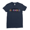 Greeting From Astroworld Wish You Were Here Ladies Fitted T-Shirt