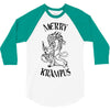merry krampus 3/4 Sleeve Shirt