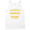 algorithm word used by programmers Tank Top