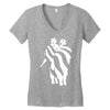 american flag soldier Women's V-Neck T-Shirt