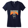 Doom With Mask Women's V-Neck T-Shirt
