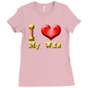 i heart my wife Ladies Fitted T-Shirt