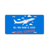 all you need is flight ticket License Plate