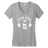 This Girl Loves Pug Women's V-Neck T-Shirt