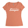 trust me, i'm a singer   gift for musician idol song musical voice tee Women's Triblend Scoop T-shirt