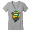 lucky turtle Women's V-Neck T-Shirt