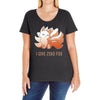 i give zero fox Ladies Curvy T-Shirt
