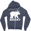 bear deer beer Zipper Hoodie