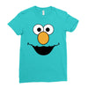 Cookie Monster Elmo Ladies Fitted T-Shirt
