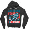 american football Zipper Hoodie