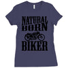 natural born biker Ladies Fitted T-Shirt