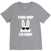 too hip to hop bunny easter V-Neck Tee