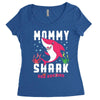 mommy shark doo doo doo family matching Women's Triblend Scoop T-shirt