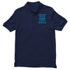 alphabet abc elemno Men's Polo Shirt