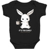 too early (black) Baby Bodysuit