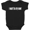 i want to cry now Baby Bodysuit