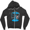 hipster ice cube Zipper Hoodie