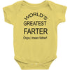 worlds greatest farter Baby Bodysuit