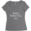 Happy Father's Day Women's Triblend Scoop T-shirt