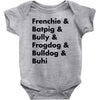 frenchies united Baby Bodysuit