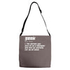 definition of a geek Adjustable Strap Totes