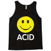 acid house smiley face 90's rave club hardcore party Tank Top