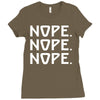 nope nope nope Ladies Fitted T-Shirt