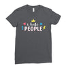 I Hate People Ladies Fitted T-Shirt