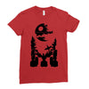 r2 d2 on endor Ladies Fitted T-Shirt