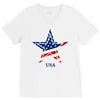 usa star V-Neck Tee