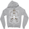Aged 66 Years Vintage Dude Zipper Hoodie