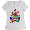 paw patrol birthday boy auntie Women's Triblend Scoop T-shirt