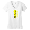 eat sleep blog write writer internet computer funny geek t shirt large Women's V-Neck T-Shirt