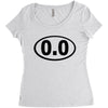 cutie oval Women's Triblend Scoop T-shirt