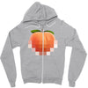 peach t Zipper Hoodie