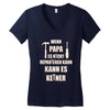 wenn papa wer dann Women's V-Neck T-Shirt
