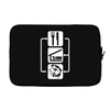 v2 eat sleep fish Laptop sleeve
