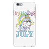 unicorns are born in july cute unicorn iPhone 6 Plus/6s Plus Case